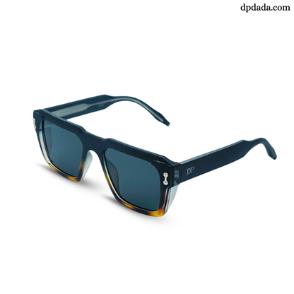 DP Retro Square Black & Tortoise Sunglasses. DPX14