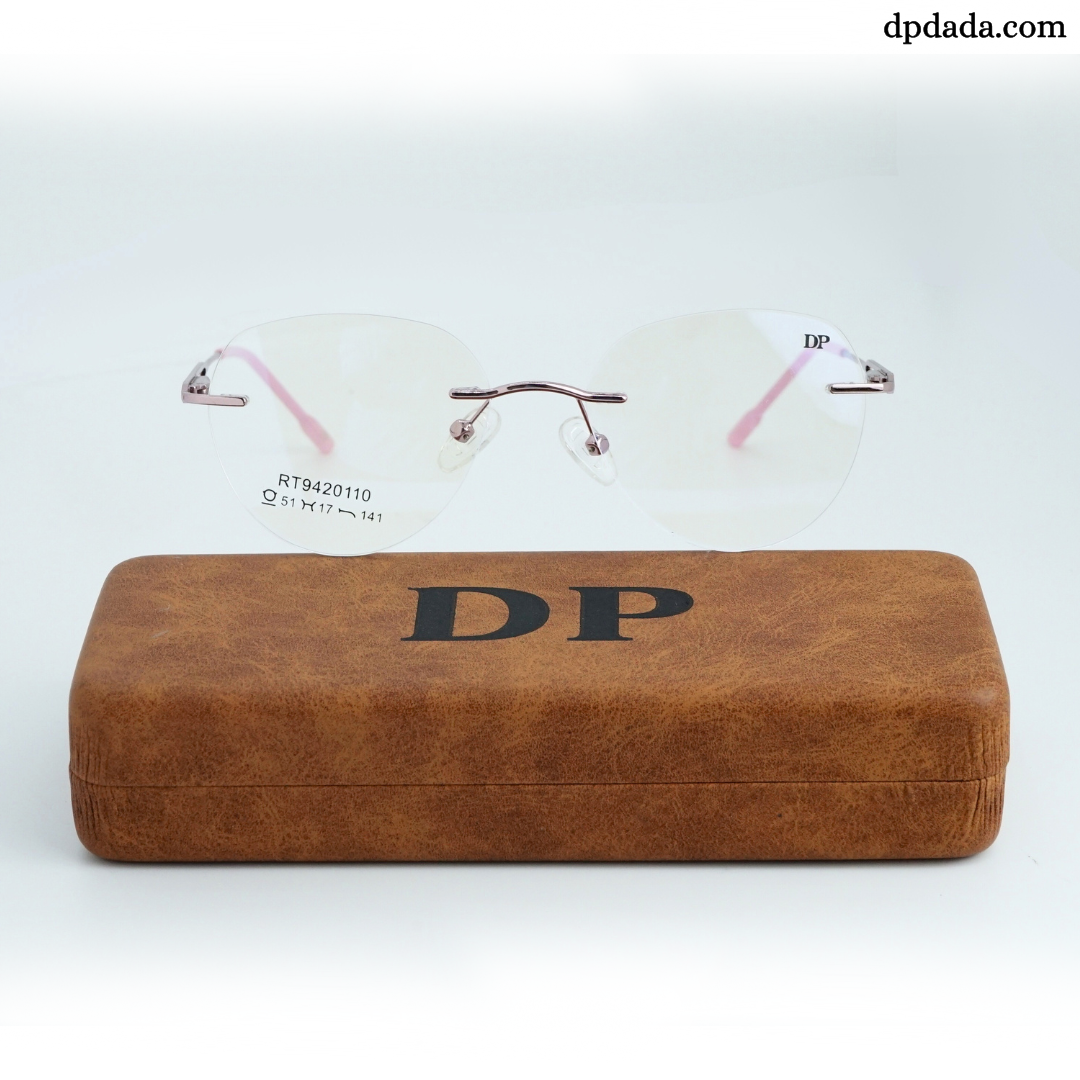 DP DADA.COM Rimless Pink Spectacle RT9420110