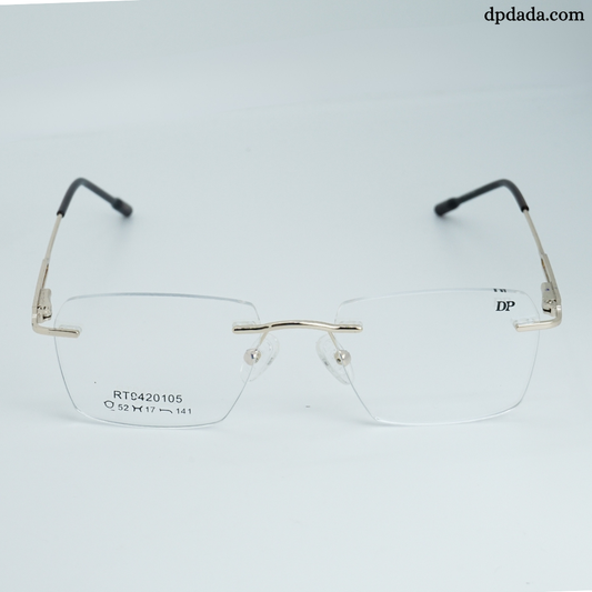 DP DADA.COM Rimless Spectacle Gold Colour RT9420105