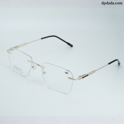 DP DADA.COM Rimless Spectacle Gold Colour RT9420105