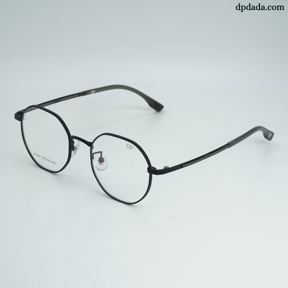 DP Dada 91087 Matte Black Round Metal Eyeglasses