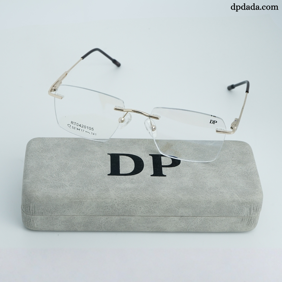 DP DADA.COM Rimless Spectacle Gold Colour RT9420105