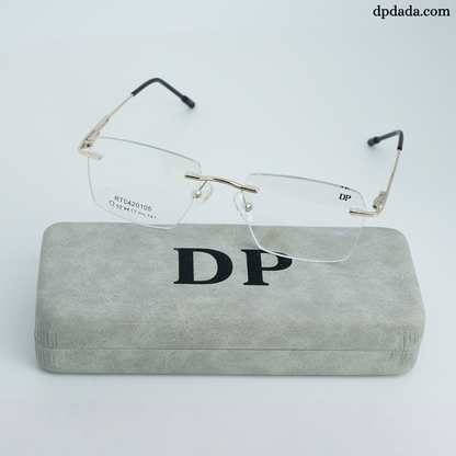 DP DADA.COM Rimless Spectacle Gold Colour RT9420105