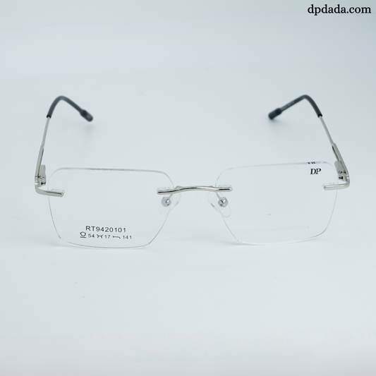 DP DADA.COM Rimless Spectacle Silver RT9420101
