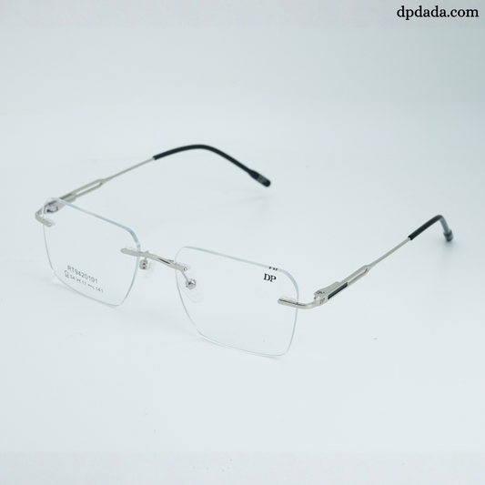 DP DADA.COM Rimless Spectacle Silver RT9420101
