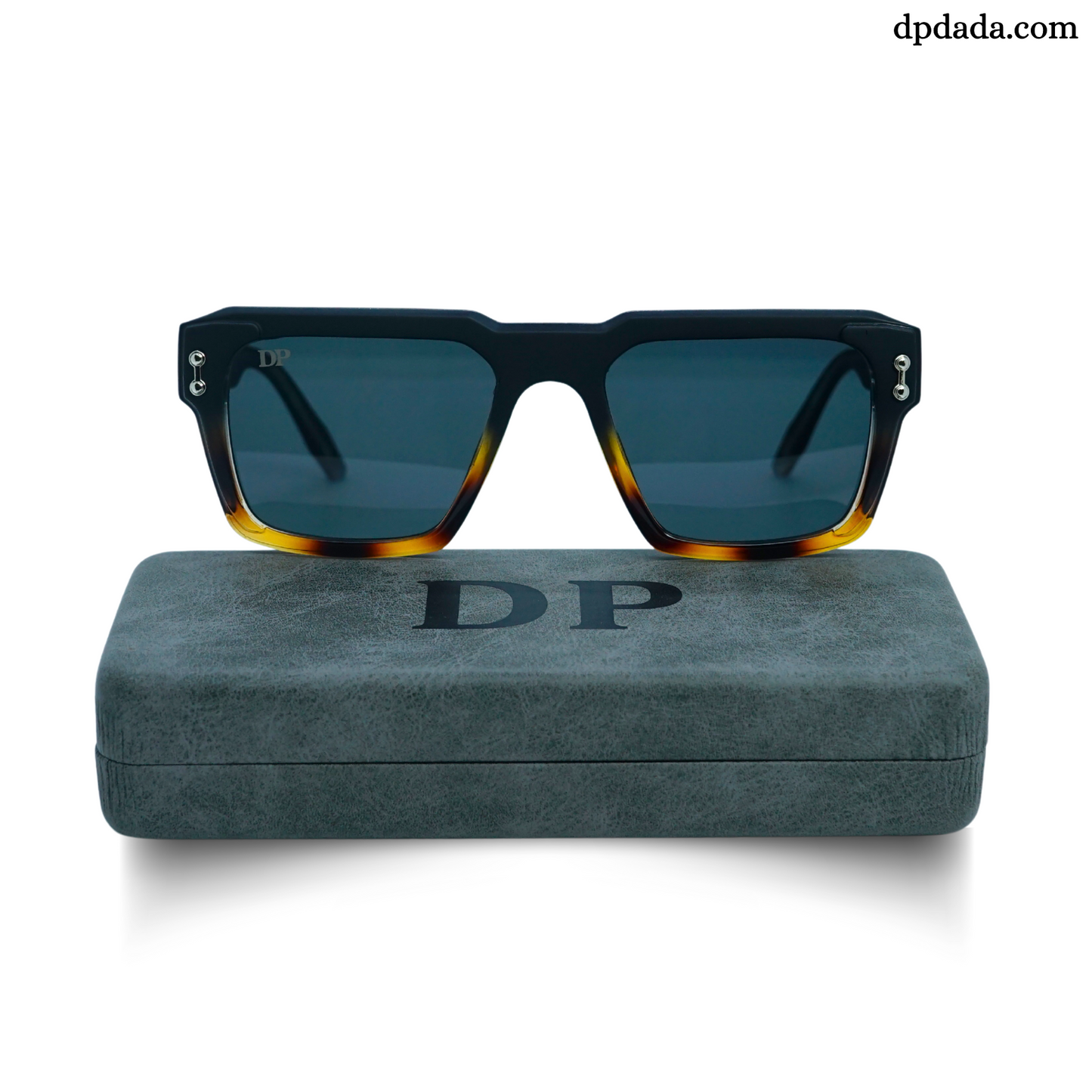 DP Retro Square Black & Tortoise Sunglasses. DPX14