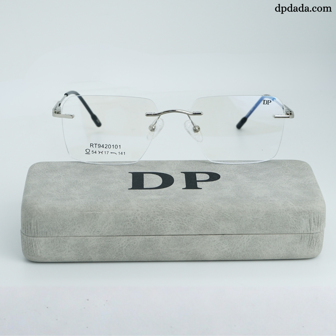 DP DADA.COM Rimless Spectacle Silver RT9420101