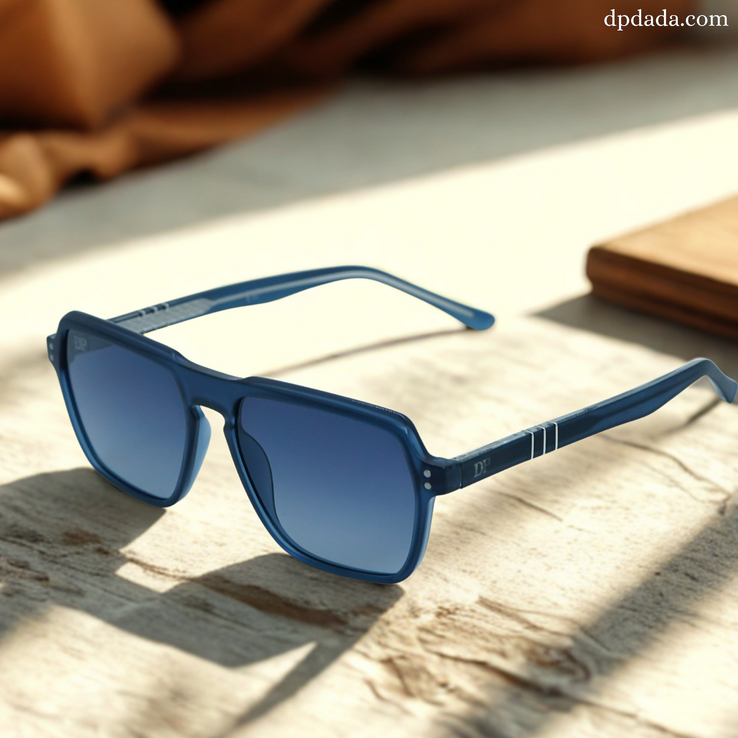 DP Square Frame Gradient Blue Sunglasses. DPX19