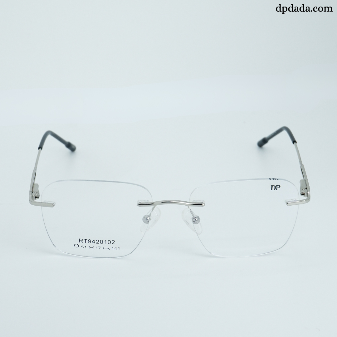 DP DADA.COM Rimless Spectacle Silver RT9420102