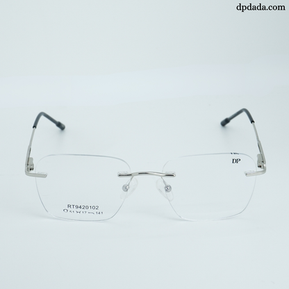 DP DADA.COM Rimless Spectacle Silver RT9420102