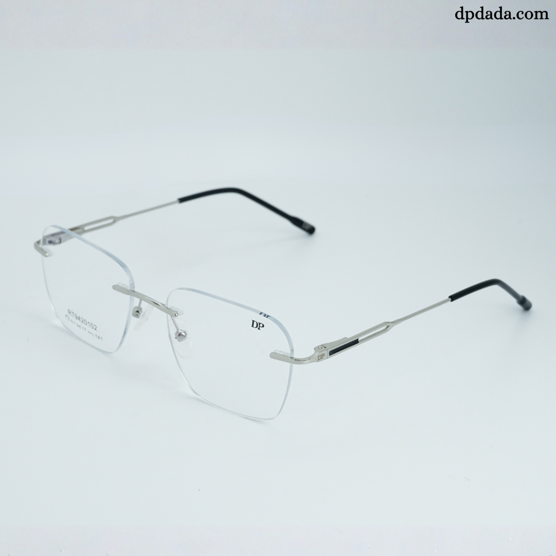 DP DADA.COM Rimless Spectacle Silver RT9420102