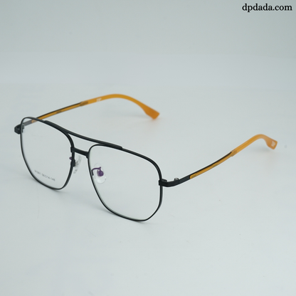 DP Dada 91061 Black &amp; Gold Aviator Eyeglasses