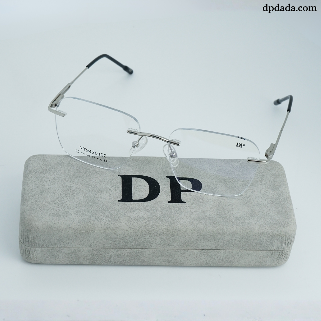 DP DADA.COM Rimless Spectacle Silver RT9420102