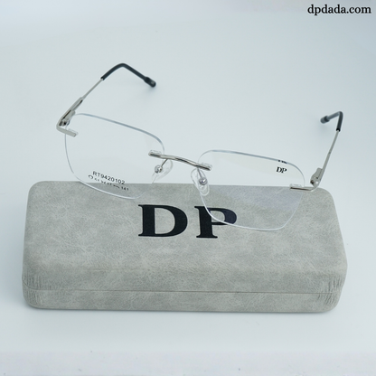 DP DADA.COM Rimless Spectacle Silver RT9420102