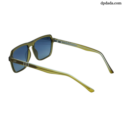 DP Retro Square Yellow & And Blue Gradient Sunglasses. DPX20