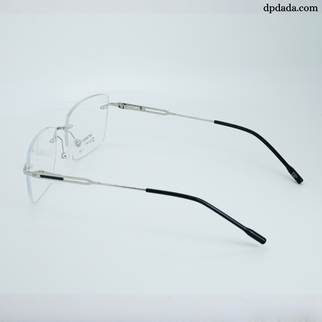 DP DADA.COM Rimless Spectacle Silver RT9420103
