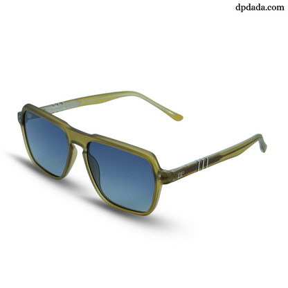 DP Retro Square Yellow & And Blue Gradient Sunglasses. DPX20