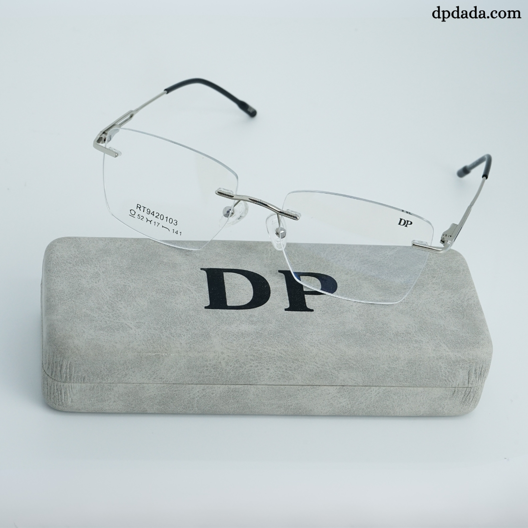 DP DADA.COM Rimless Spectacle Silver RT9420103