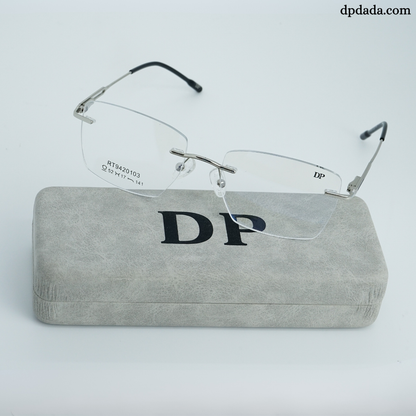 DP DADA.COM Rimless Spectacle Silver RT9420103
