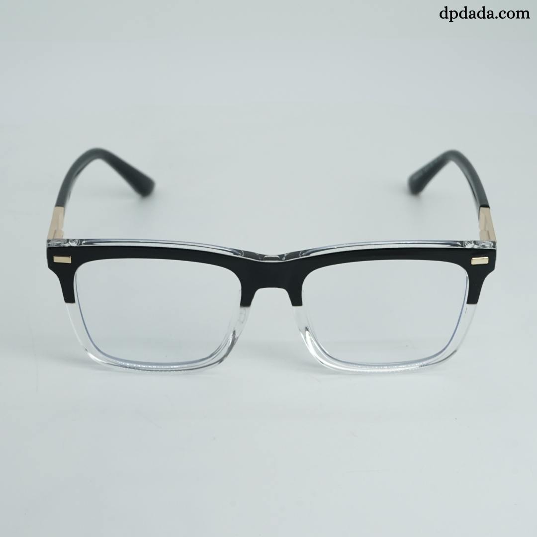 DP Dada TR7937 Black Crystal Square Eyeglasses