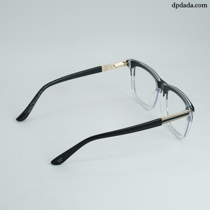 DP Dada TR7937 Black Crystal Square Eyeglasses