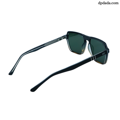 DP Retro Square Black & And Brown Sunglasses.  DPX21