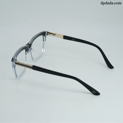 DP Dada TR7937 Black Crystal Square Eyeglasses