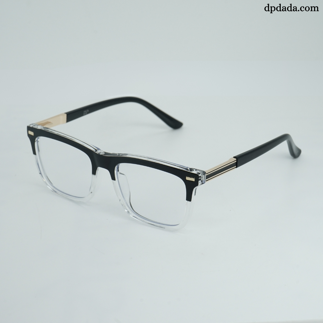 DP Dada TR7937 Black Crystal Square Eyeglasses