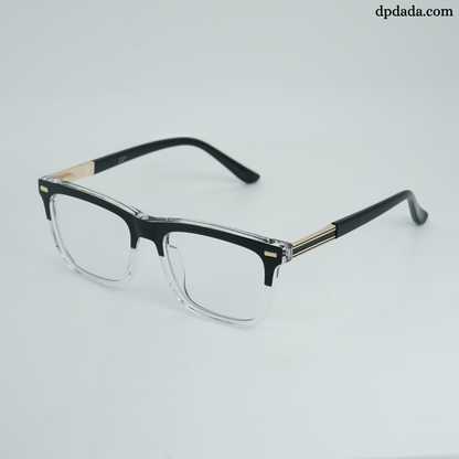DP Dada TR7937 Black Crystal Square Eyeglasses