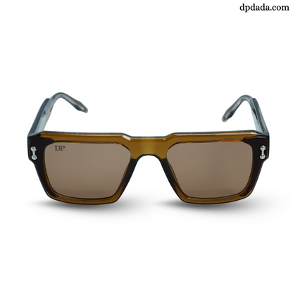 DP Retro Square Brown . DPX15