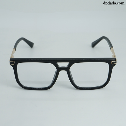 DP Dada TR7938 Black Gold Square Eyeglasses
