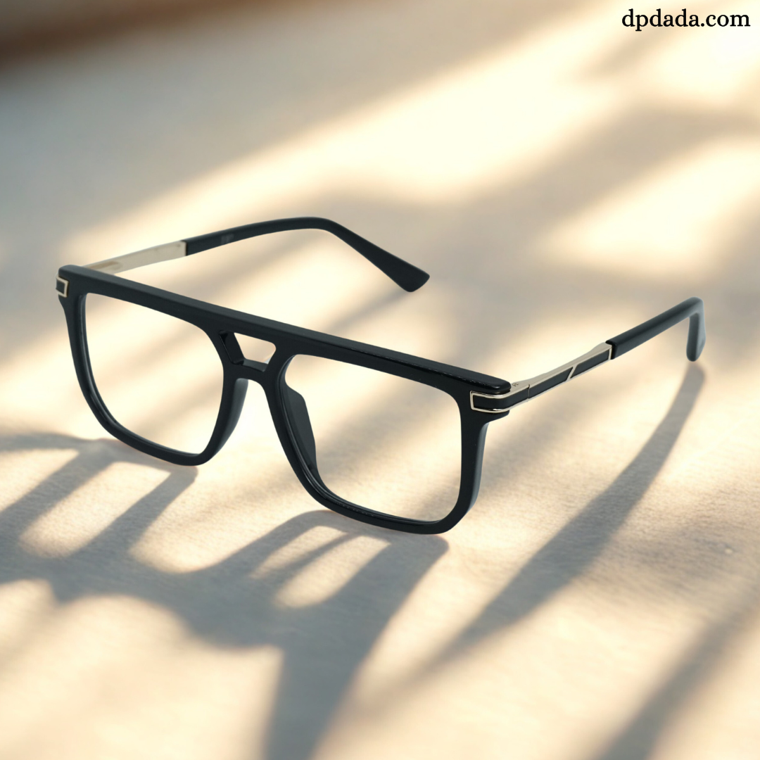 DP Dada TR7938 Black Gold Square Eyeglasses