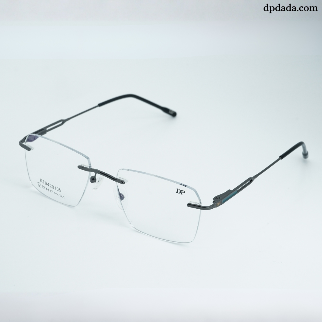 DP DADA.COM Rimless Spectacle Silver RT9420105