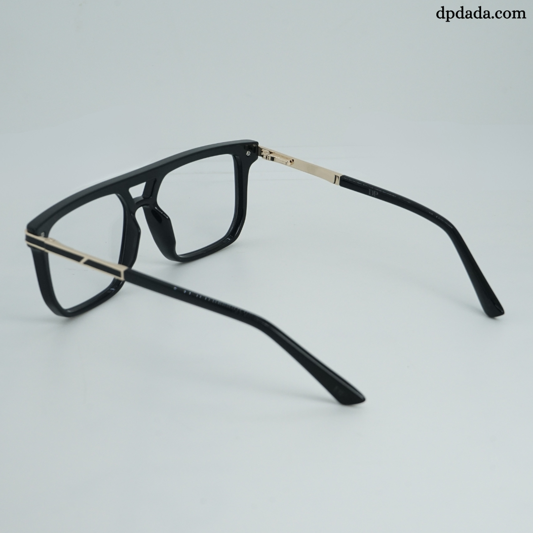 DP Dada TR7938 Black Gold Square Eyeglasses
