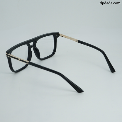 DP Dada TR7938 Black Gold Square Eyeglasses