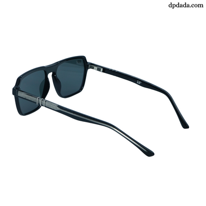 DP Retro Square Classic Black Square Sunglasses DPX22