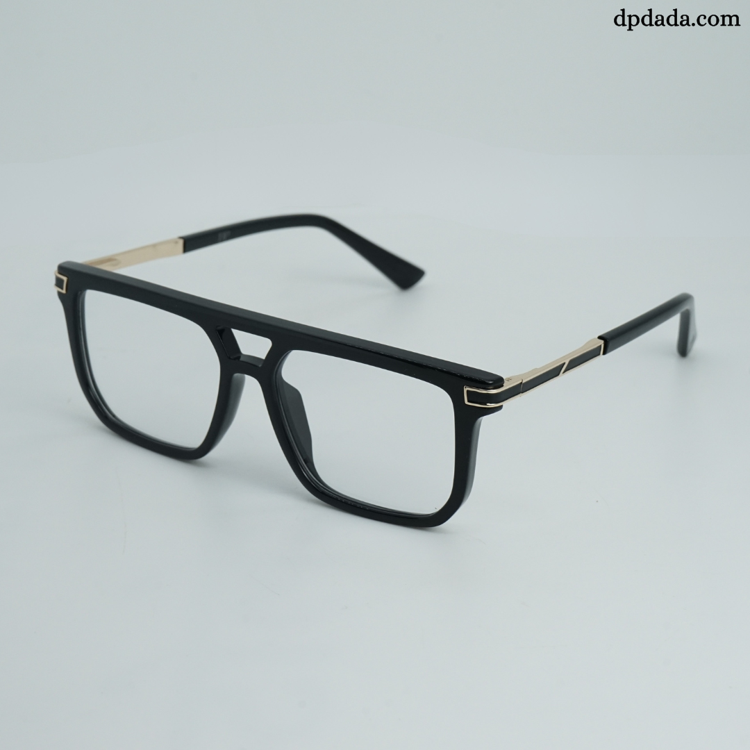 DP Dada TR7938 Black Gold Square Eyeglasses