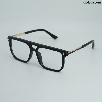 DP Dada TR7938 Black Gold Square Eyeglasses