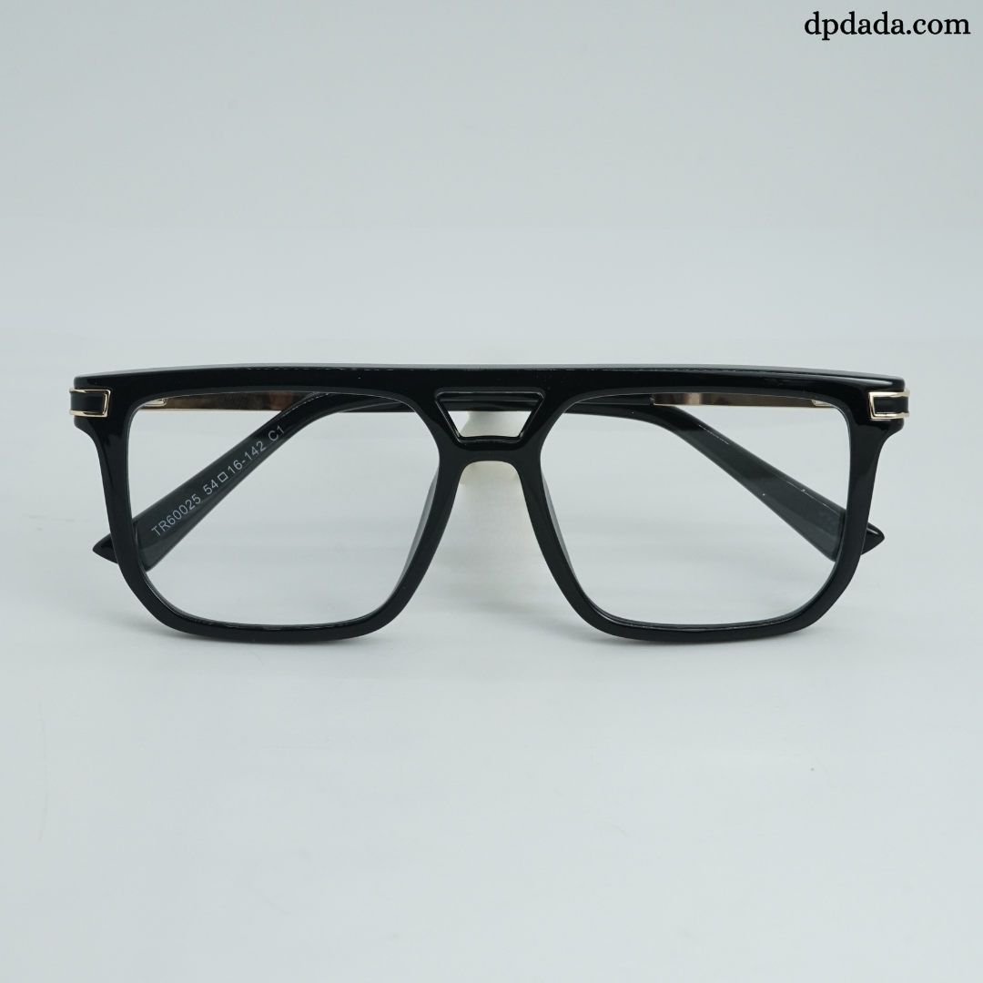 DP Dada TR7938 Black Gold Square Eyeglasses