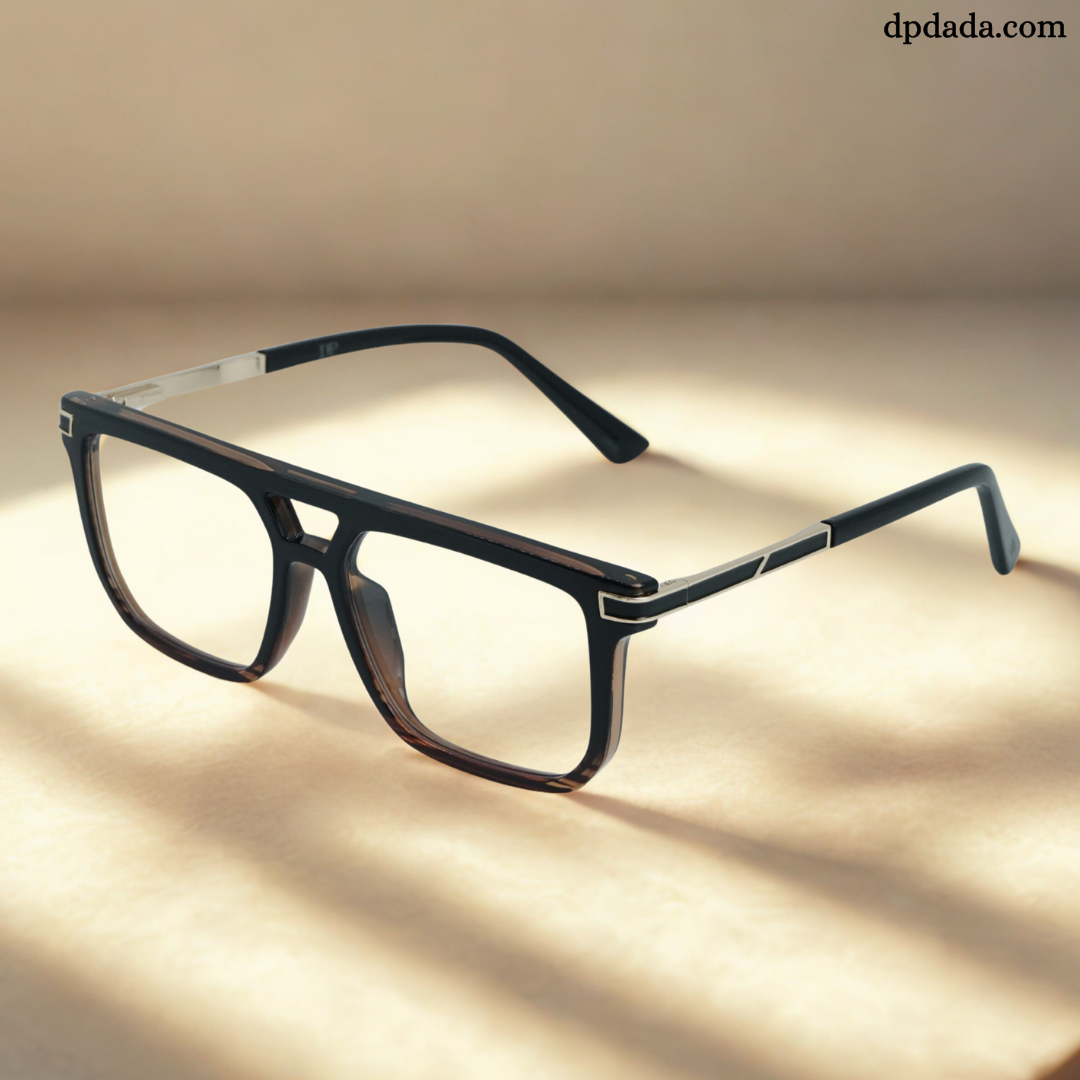 DP Dada TR7938 Matte Black Square Eyeglasses