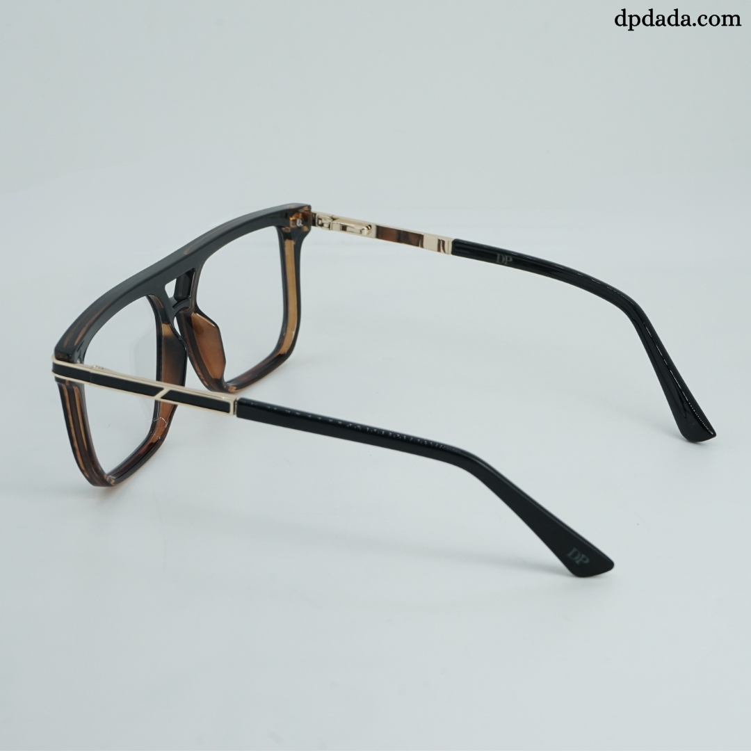 DP Dada TR7938 Matte Black Square Eyeglasses