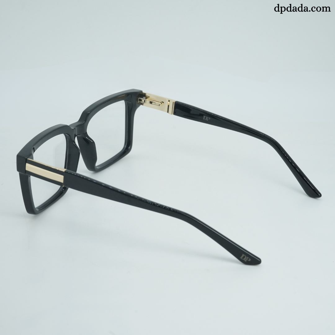 DP Dada Matte Black Square Eyeglasses – Model DP102