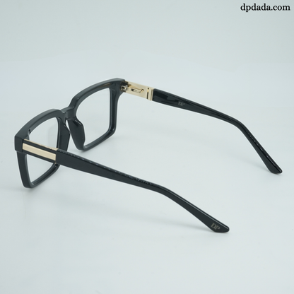 DP Dada Matte Black Square Eyeglasses – Model DP102
