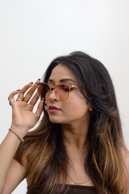 Blush Luxe Cat-Eye Sunglasses