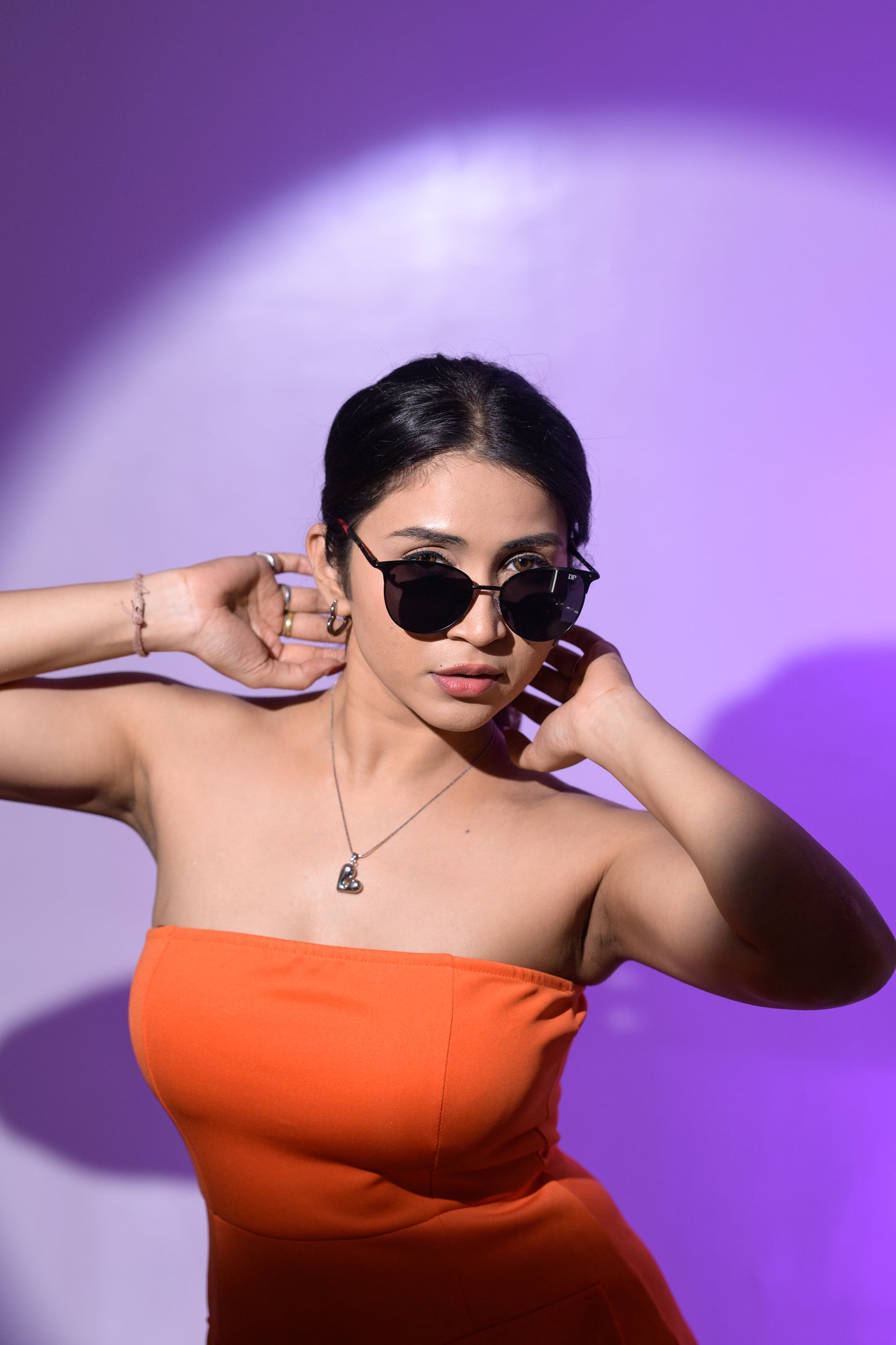 DP Noir Edge Cat-Eye Sunglasses