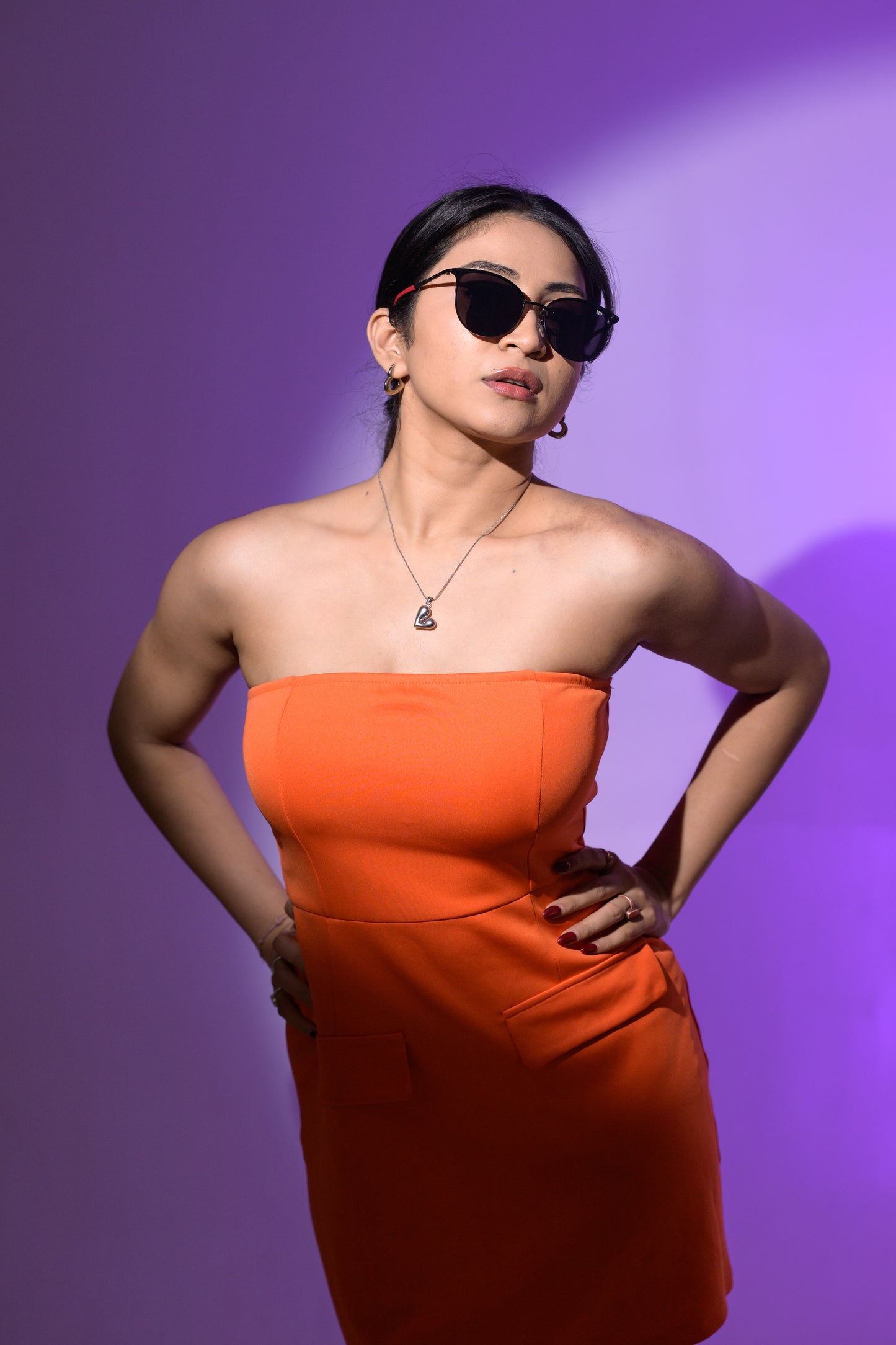 DP Noir Edge Cat-Eye Sunglasses