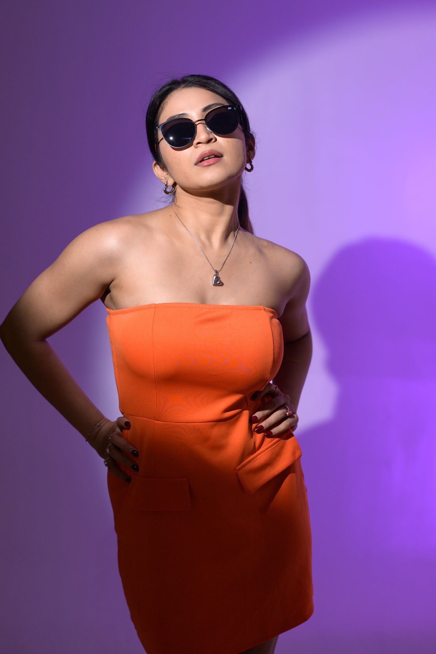 DP Noir Edge Cat-Eye Sunglasses