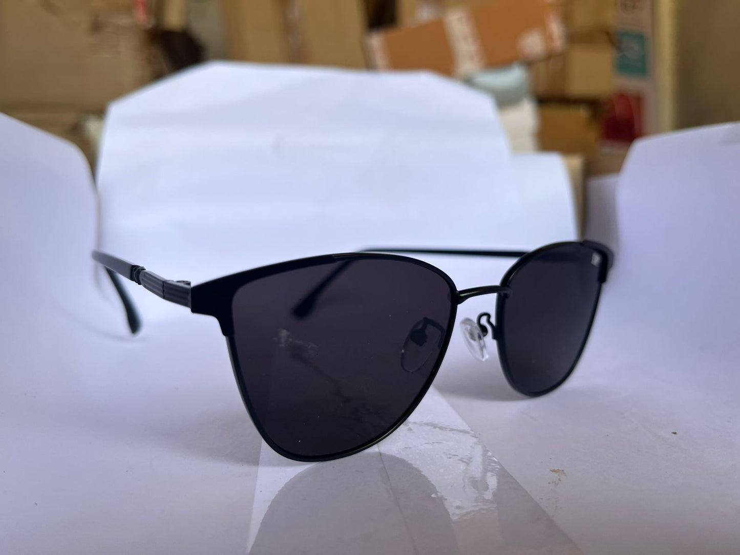 DP Noir Edge Cat-Eye Sunglasses