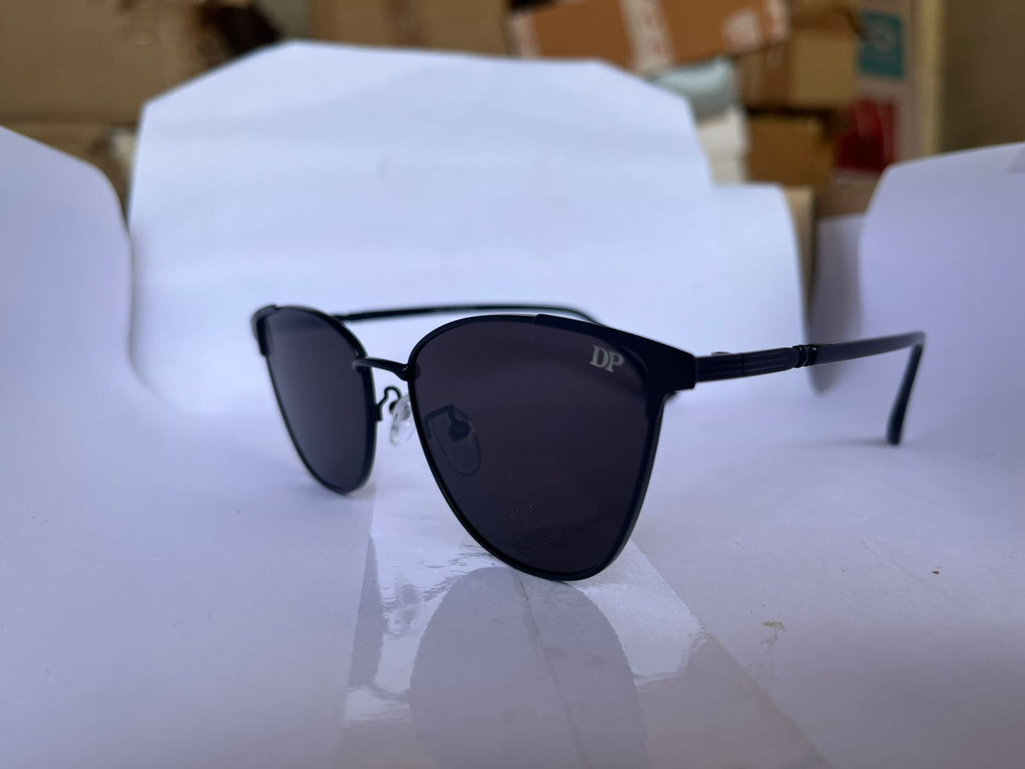 DP Noir Edge Cat-Eye Sunglasses