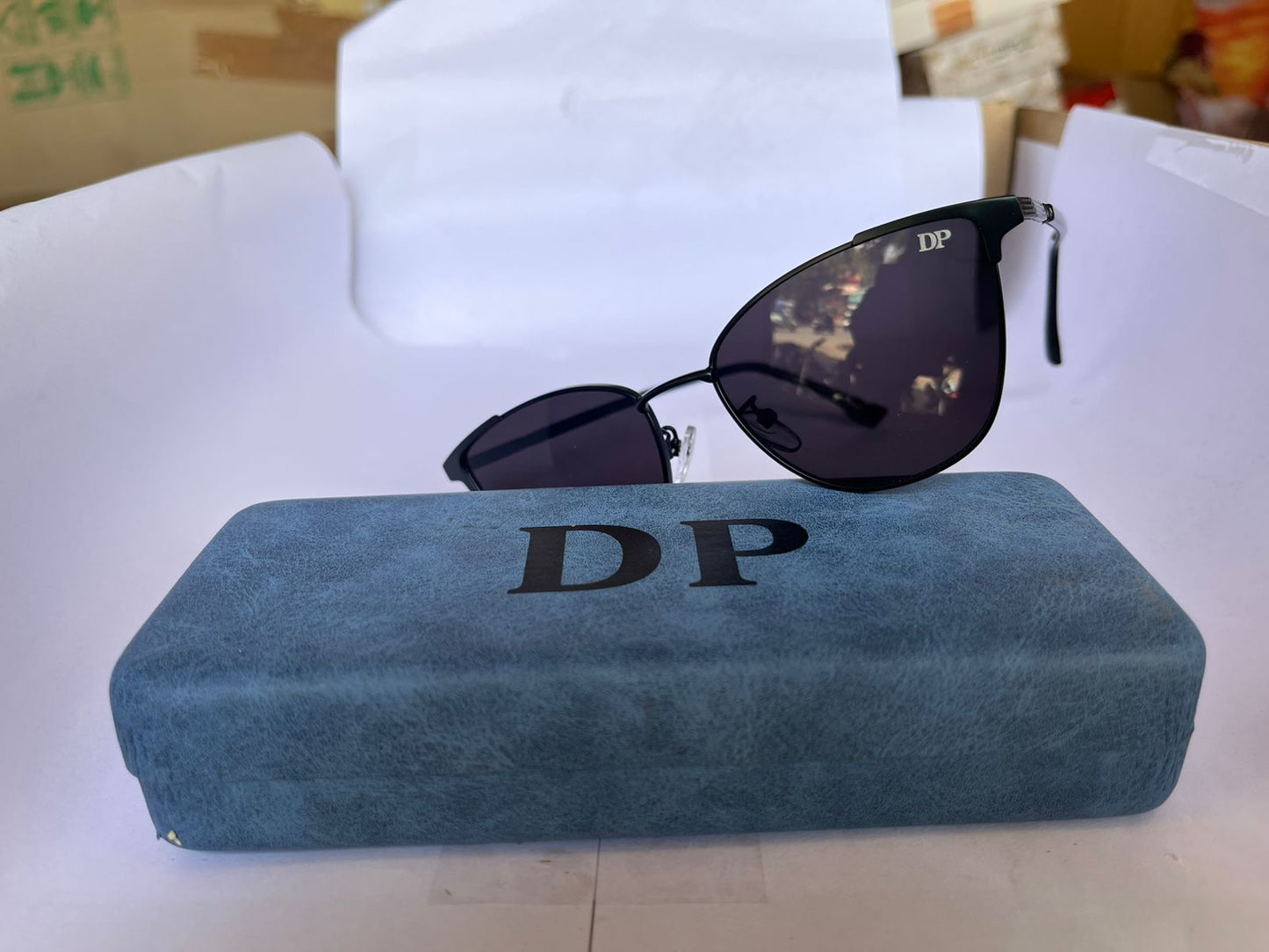 DP Noir Edge Cat-Eye Sunglasses